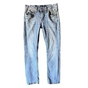 Buckle Black 32 Long Straight Leg Light washed Denim Jeans